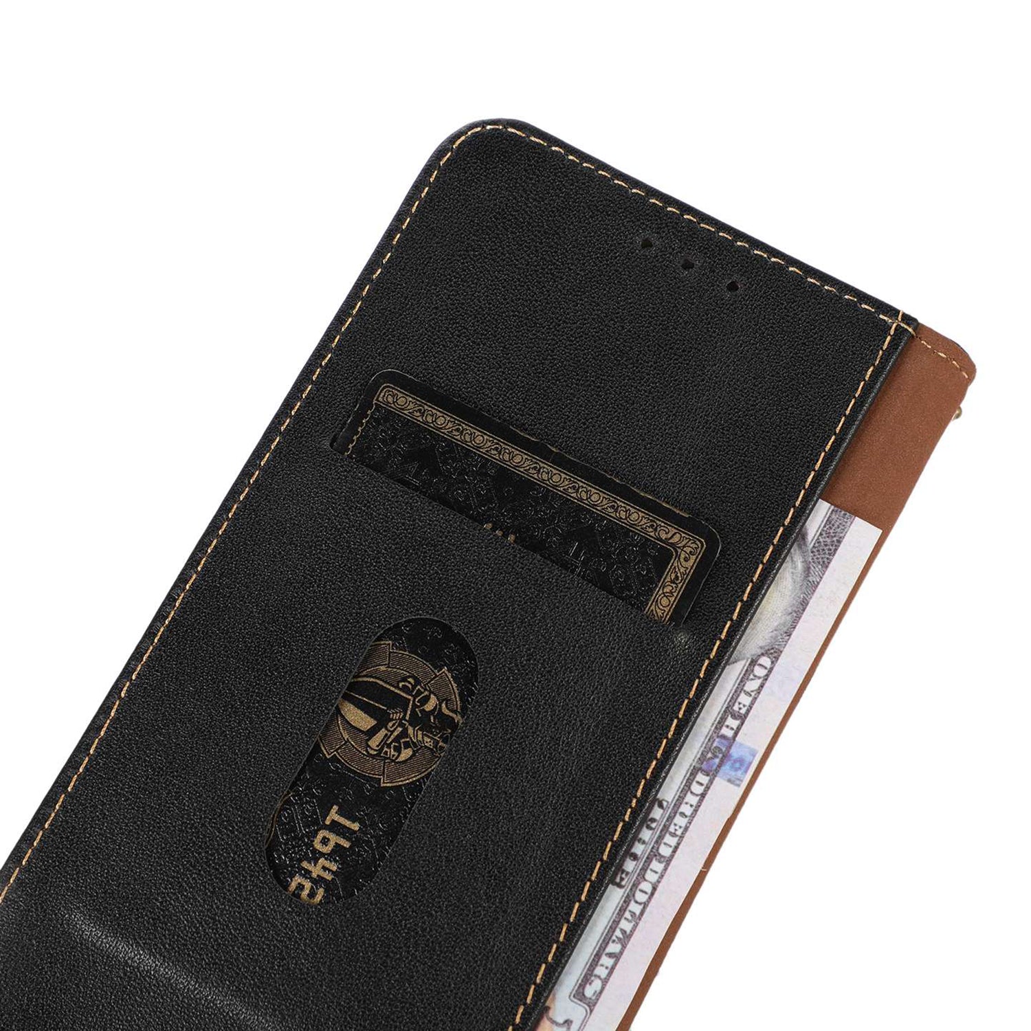 KHAZNEH For Xiaomi Redmi A3 / Poco C61 4G Wallet Case Genuine Cow Leather Stand Phone Cover Nappa Texture KHAZNEH For Xiaomi Redmi A3 / Poco C61 4G Wallet Case Genuine Cow Leather Stand Phone Cover Nappa Texture